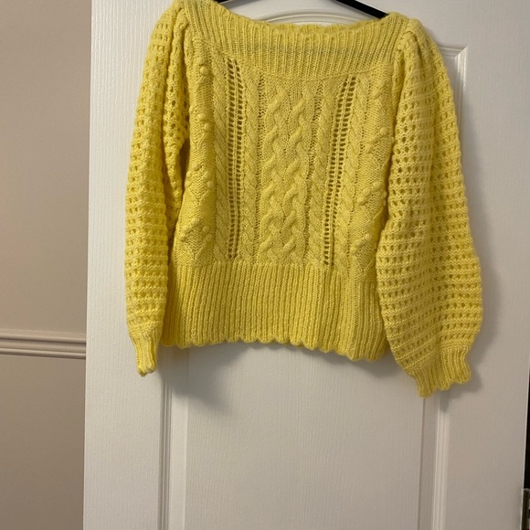 Loveshackfancy yellow knit sweater - Picture 2 of 3